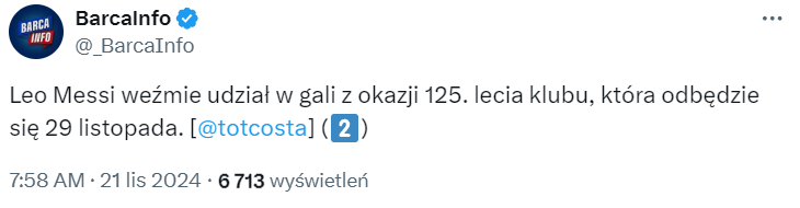 Leo Messi LADA MOMENT pojawi się w Barcelonie przy okazji...